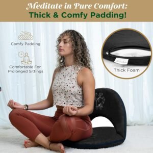 Premium Adjustable Meditation Floor Chair with Back Support